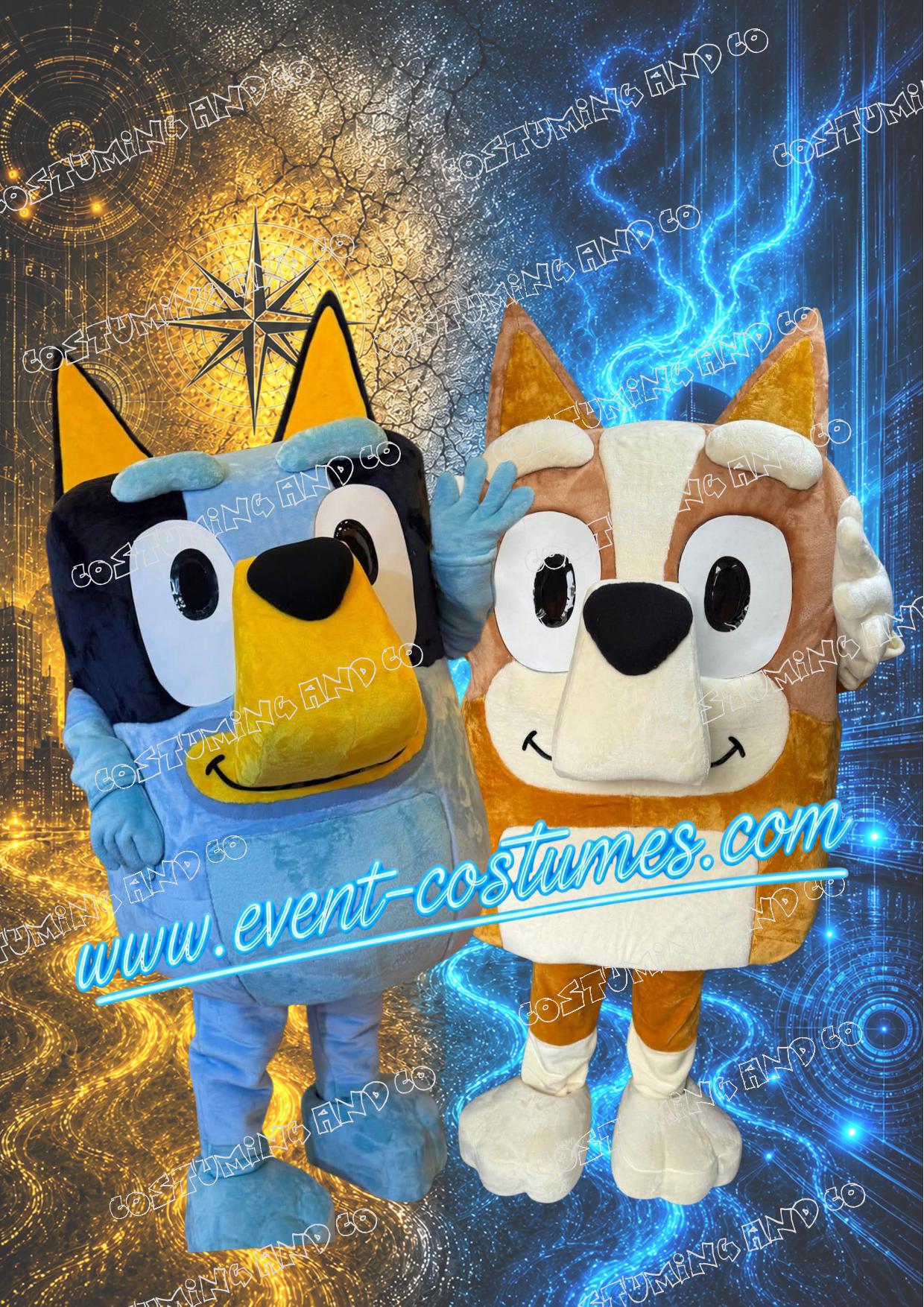 BLUEY & CHILLI - Deluxe Mascotte (OFFRE DUO)