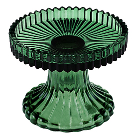 Porte bougie à plateau vert