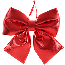 Grand nœud papillon métallisé 26/30 rouge