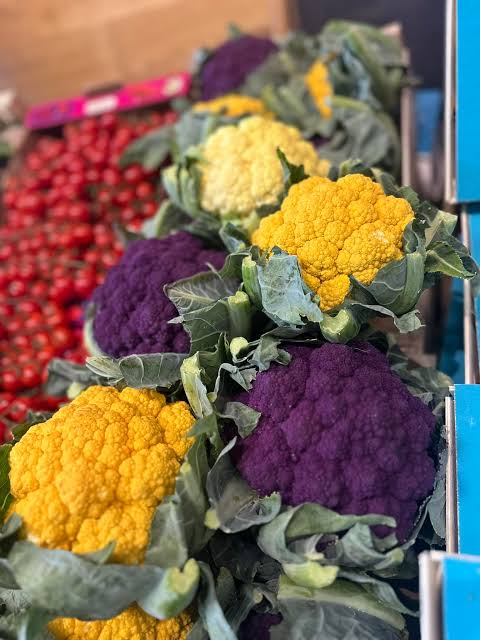 CHOU FLEUR ORANGE / VIOLET