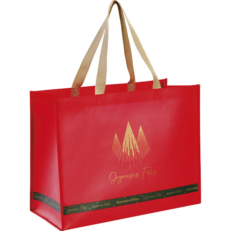 Sac joyeuses fêtes 44x20x33cm