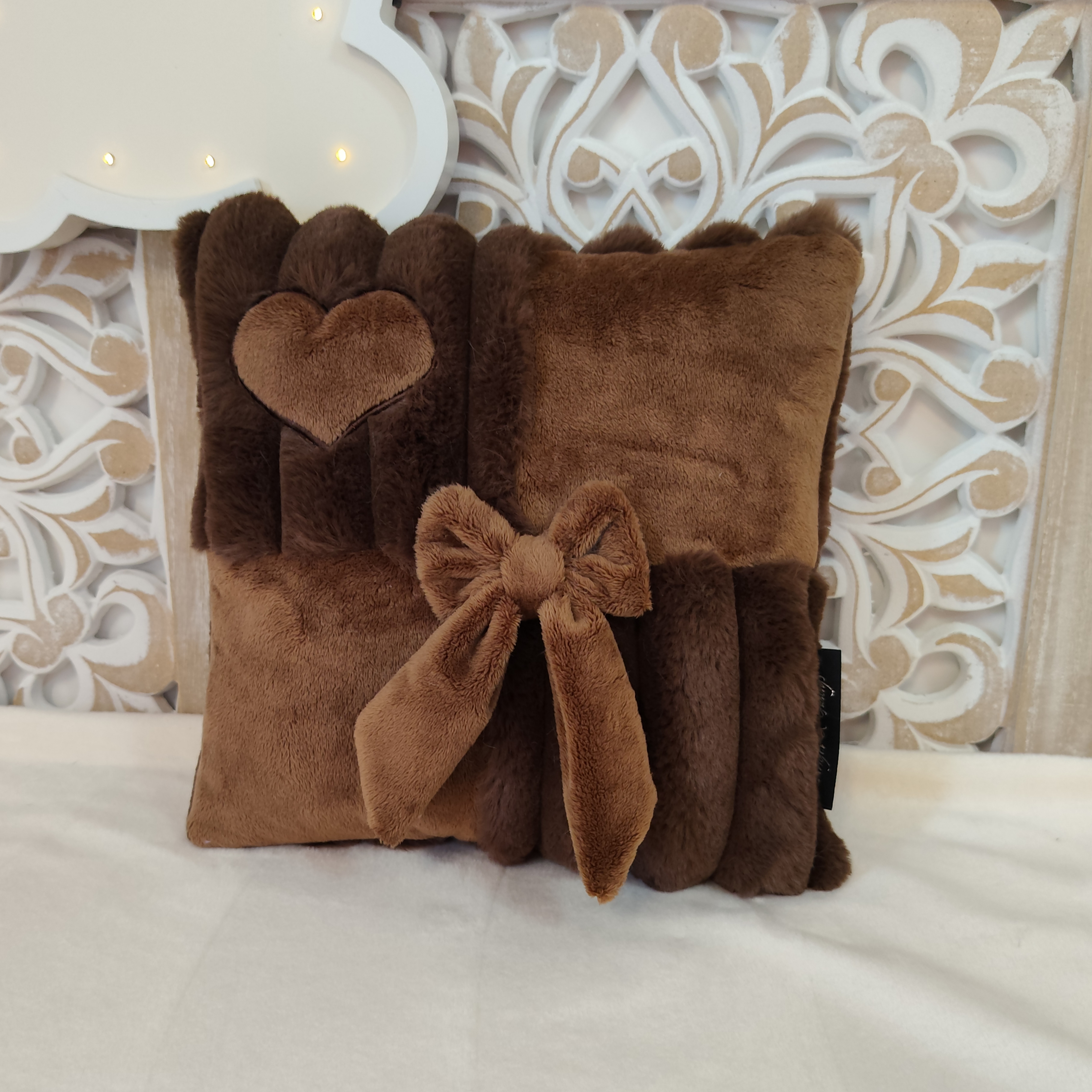 Coussin Damier Ecorce d'Etoile