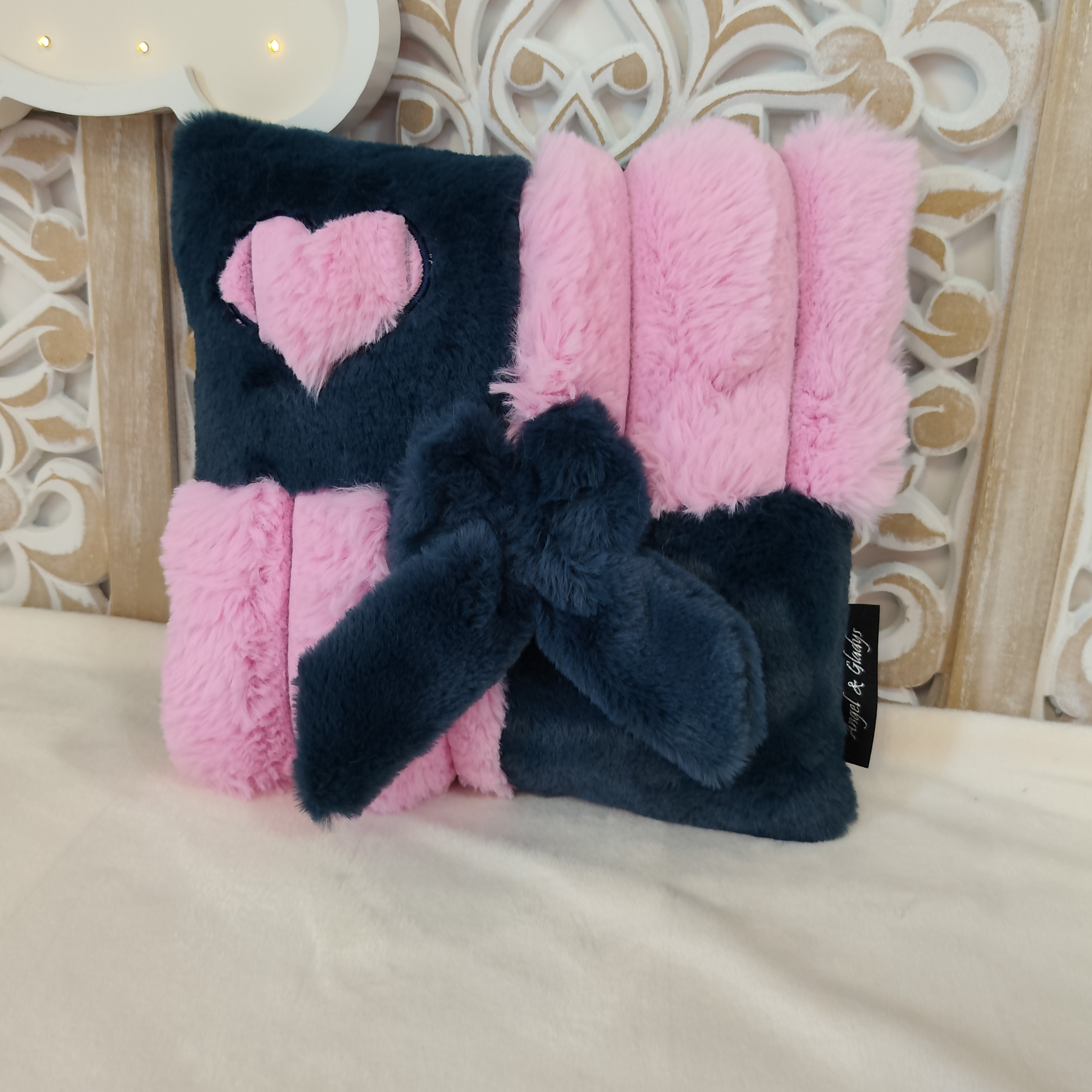 Coussin Damier Comete Rose & Galaxy