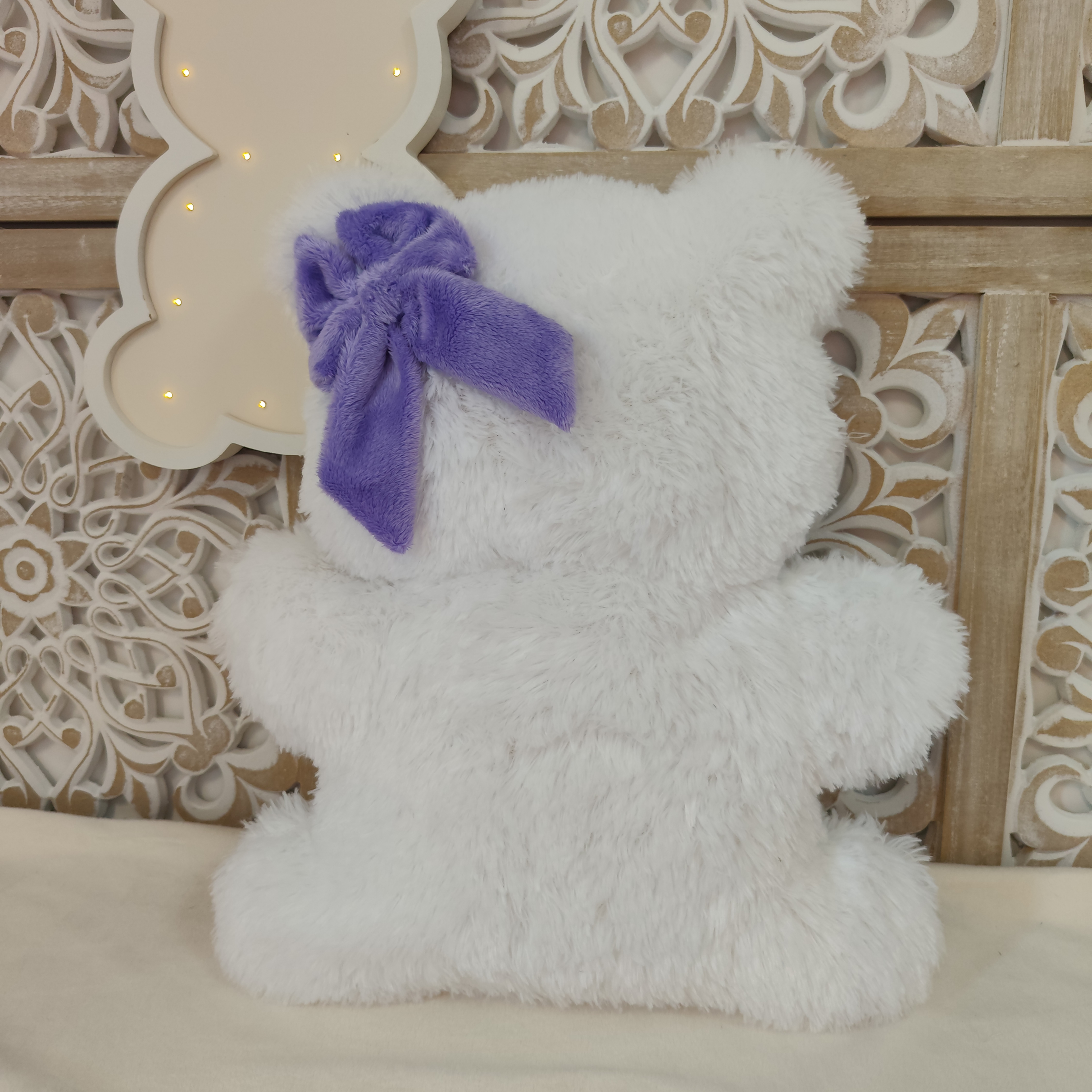 Coussin Mister Fluffy Blanc
