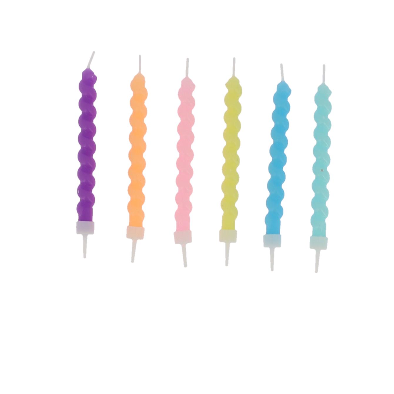 6 Bougies Torsadées
