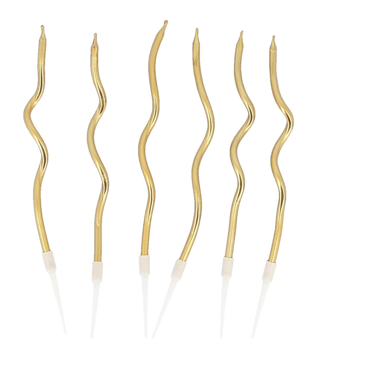 6 Bougies ZigZag or 11.5cm