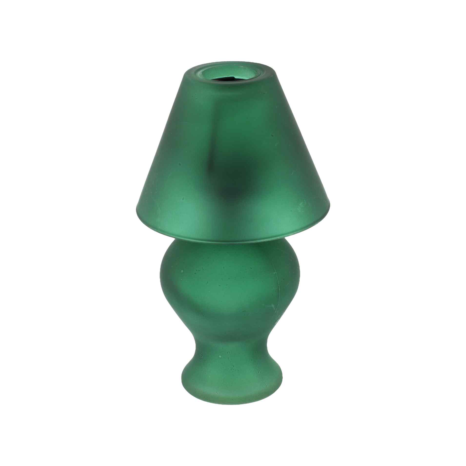 Bougeoir Célène Verre Mat - Vert AnglaisØ9x16,5cm