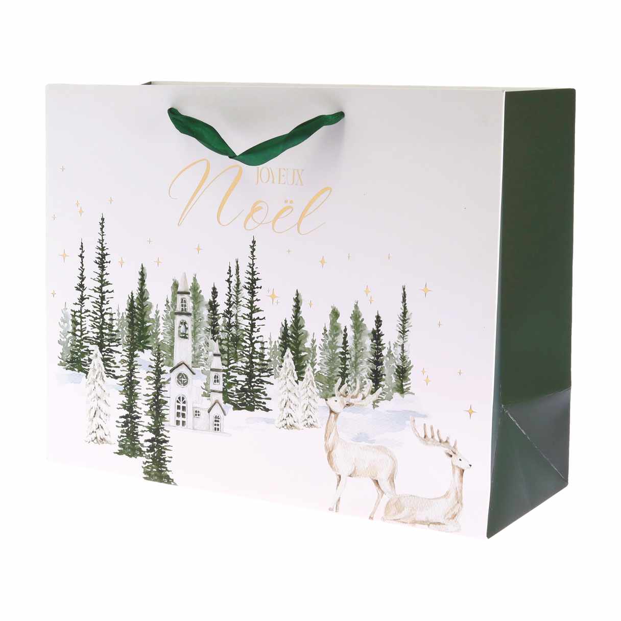 Sac Cadeau "Joyeux Noël" 26x33x13,5cm