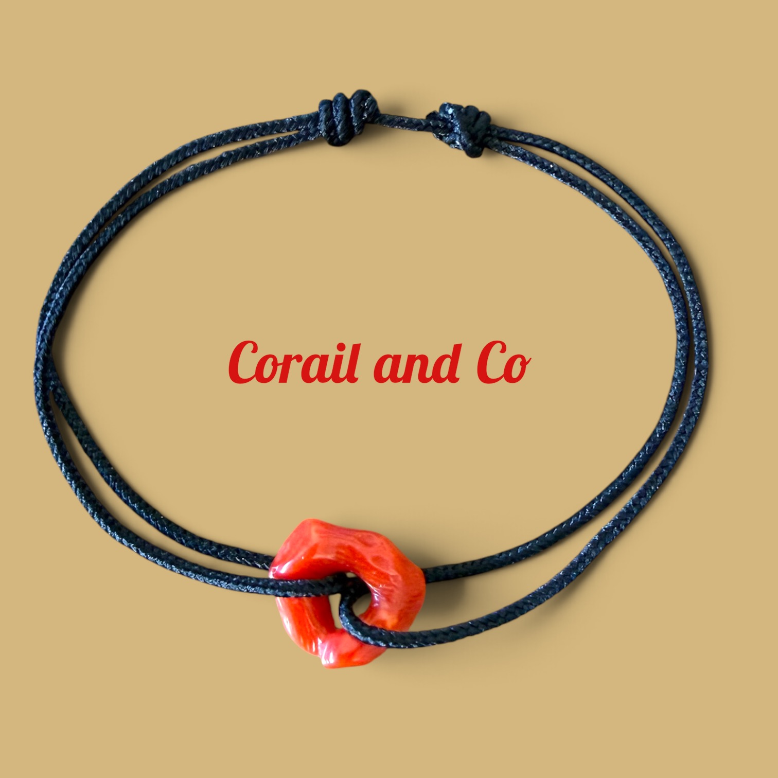 1 Bracelet anneau de corail naturel 