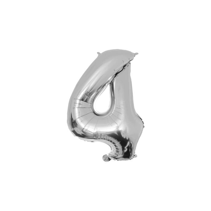 Ballon aluminium 86 cm - N°4 Argent