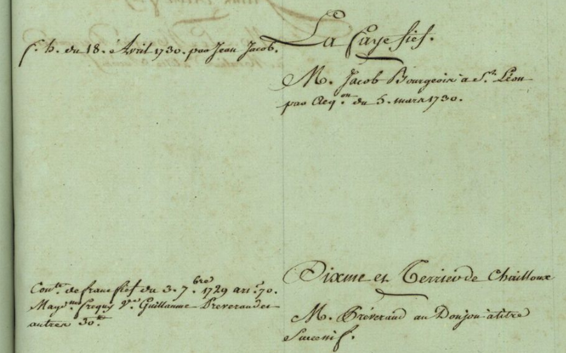 Sommier des fiefs de la generalite de moulins 1 