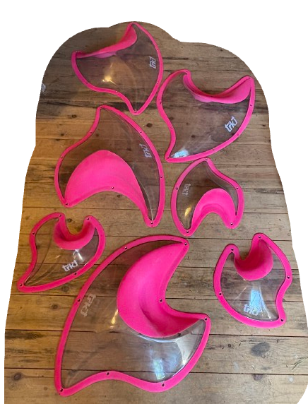  All Gobi Thermoplastic DT (8 units ) - Transparent/Fluo Pink