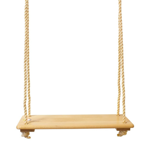 BALANCOIRE RÉSISTANTE EN BOIS VERNIS 46 CM