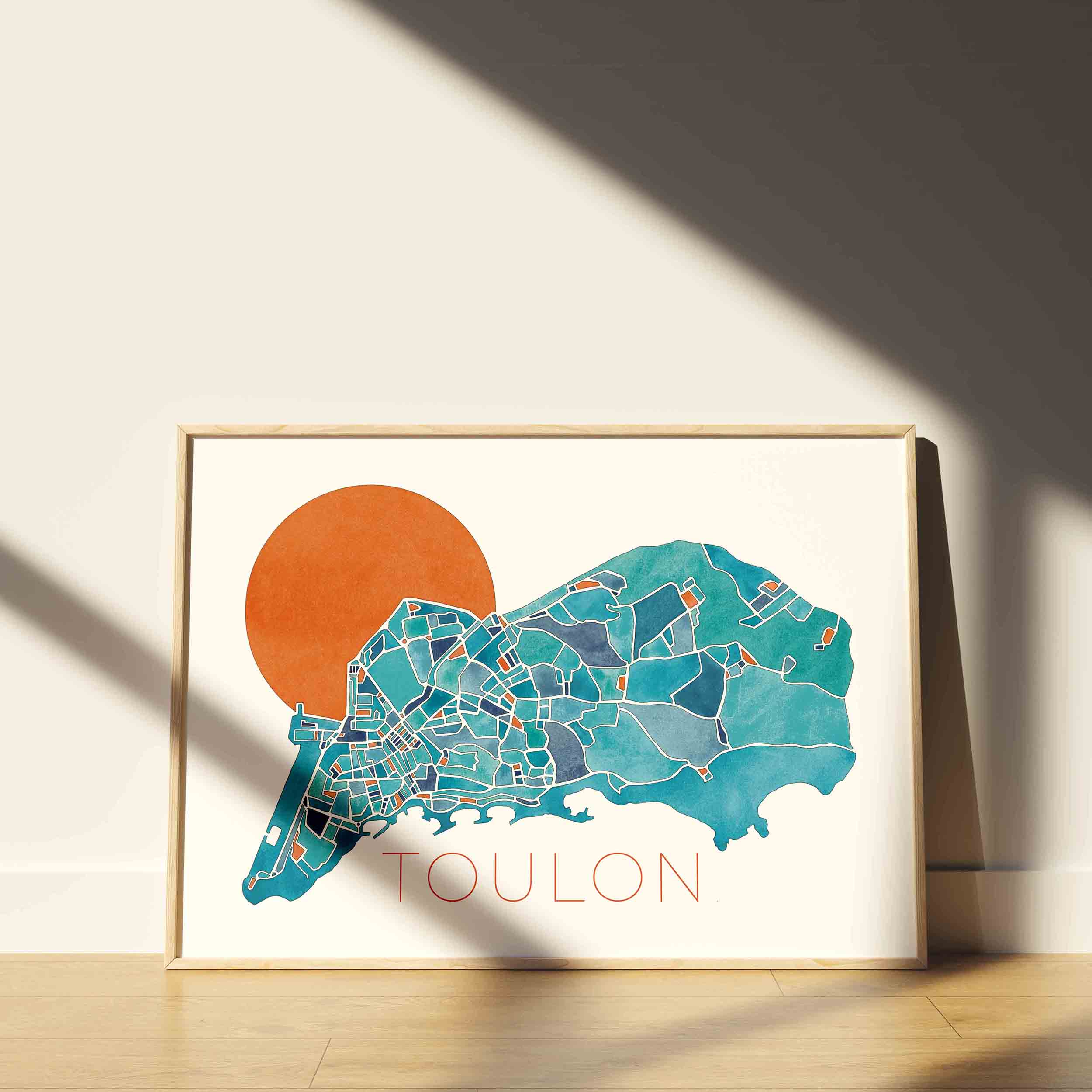 Affiche Toulon, Mourillon-Cap Brun