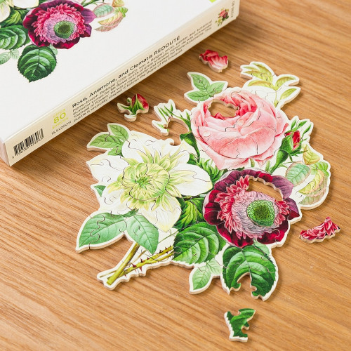 PUZZLE EN BOIS ADULTE 080 PIÈCES FLEURS D'ÉTÉ