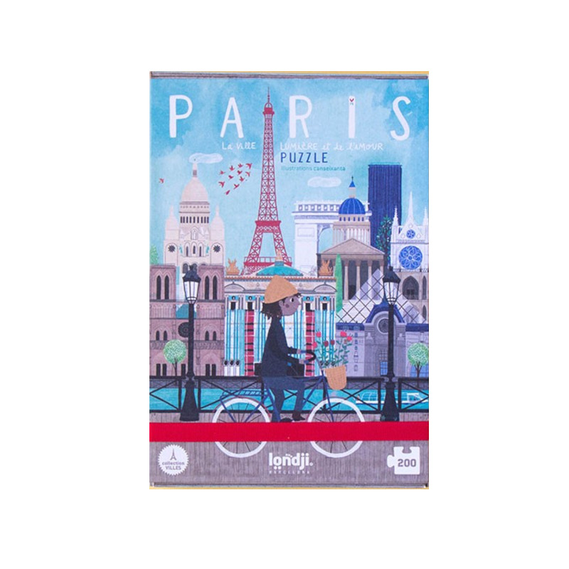 PUZZLE 200 PIÈCES PARIS BALADE À VÉLO