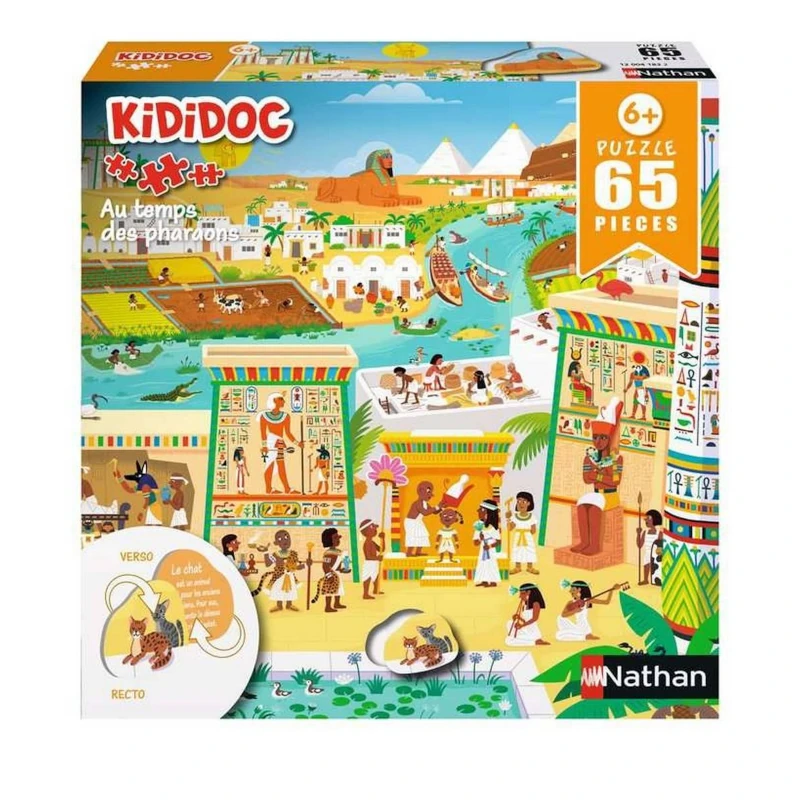 65 PIÈCES PUZZLE KIDIDOC EGYPTE