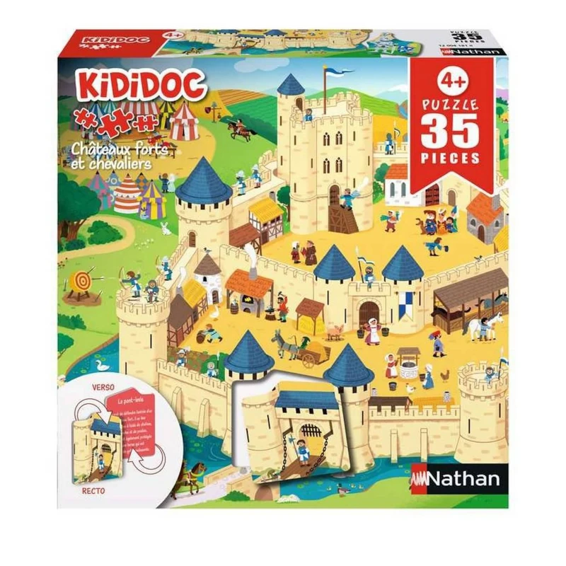 35 PIÈCES PUZZLE KIDIDOC CHÂTEAU FORT