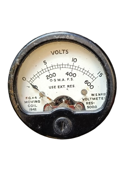 Voltmètre pour Radio Wireless Set No. 19 – Daté 1942