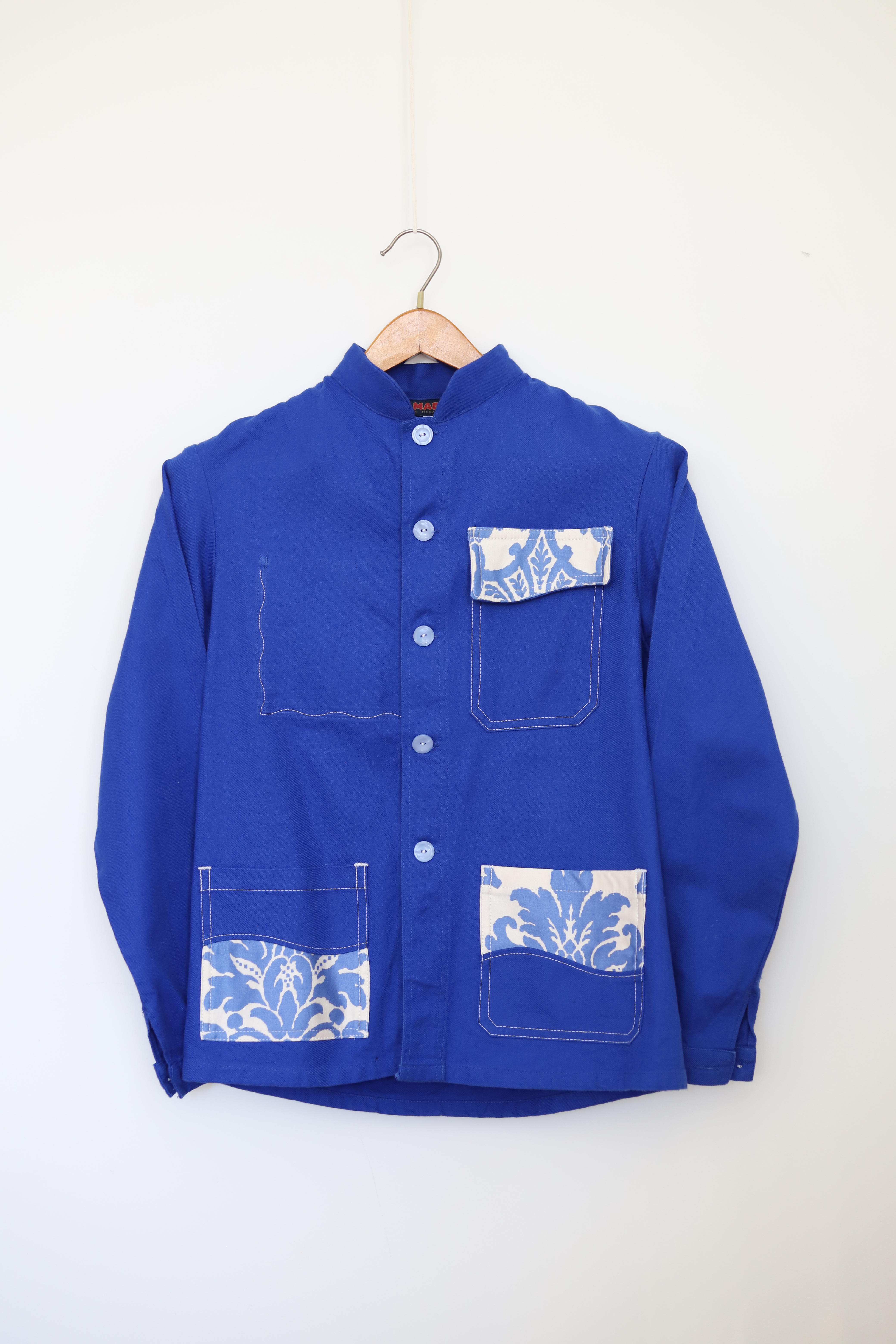 Veste customisée "Bleu de travail"