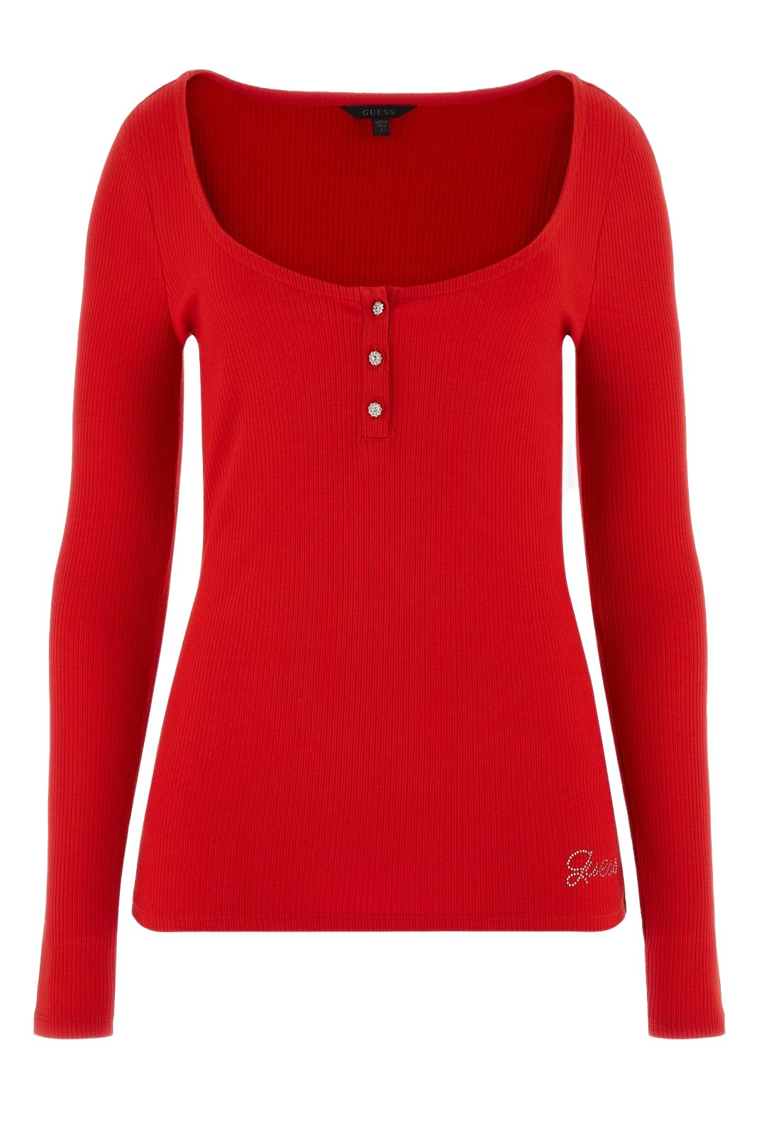 Top ML col carré - Guess jeans (G5S3 DELICIOUS RED)