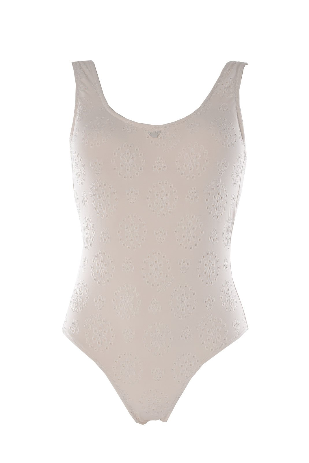 Maillot 1 pièce broderie anglaise - Emporio armani (858 ECRU)