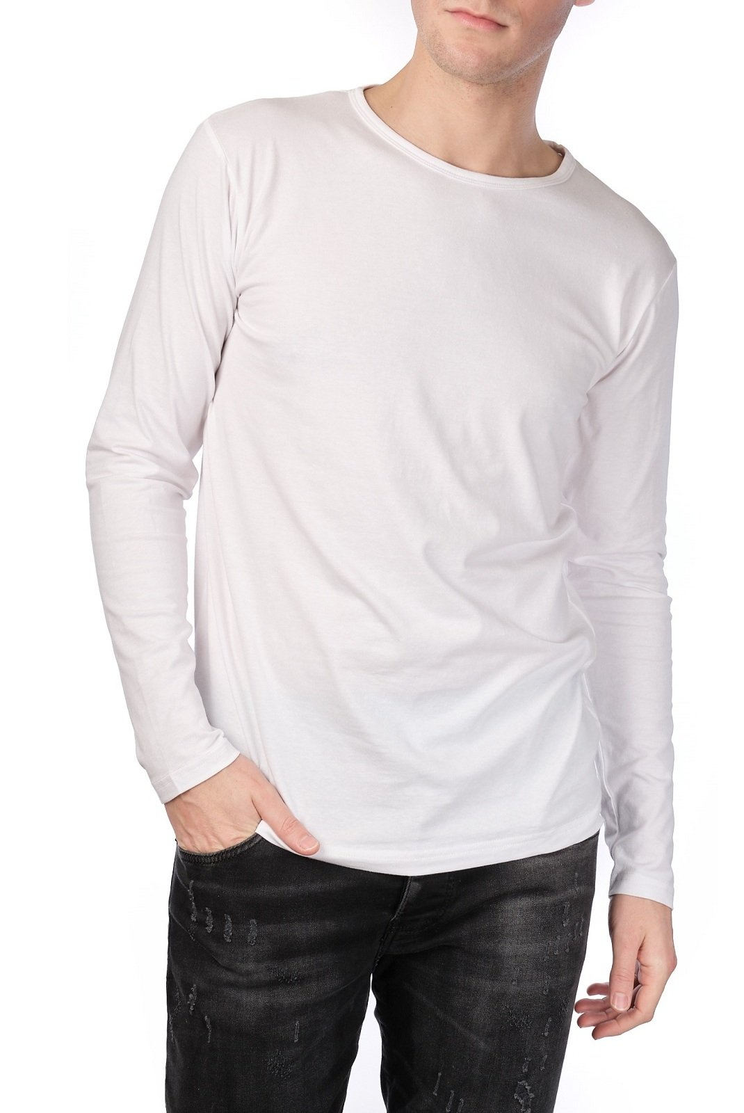 TShirt ML coton stretch - Hopenlife ( BLANC)