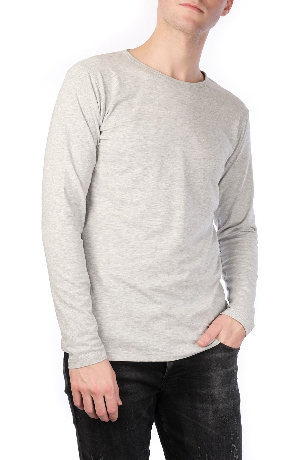 TShirt ML coton stretch - Hopenlife (GRIS)