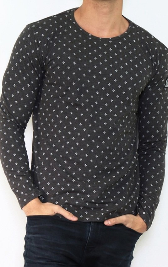 TShirt ML motif logo patché - Hopenlife (NOIR)