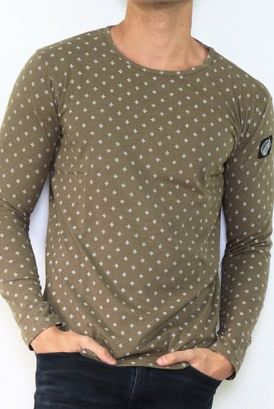 TShirt ML motif logo patché - Hopenlife (KAKI)