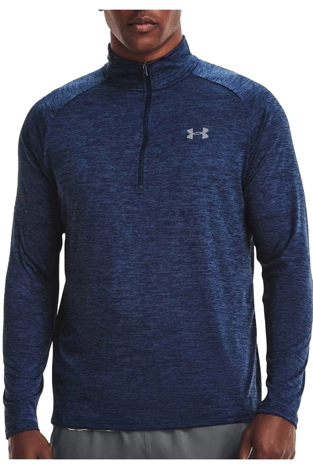 Haut ML zippé - Under armour (409 Academy/Steel)