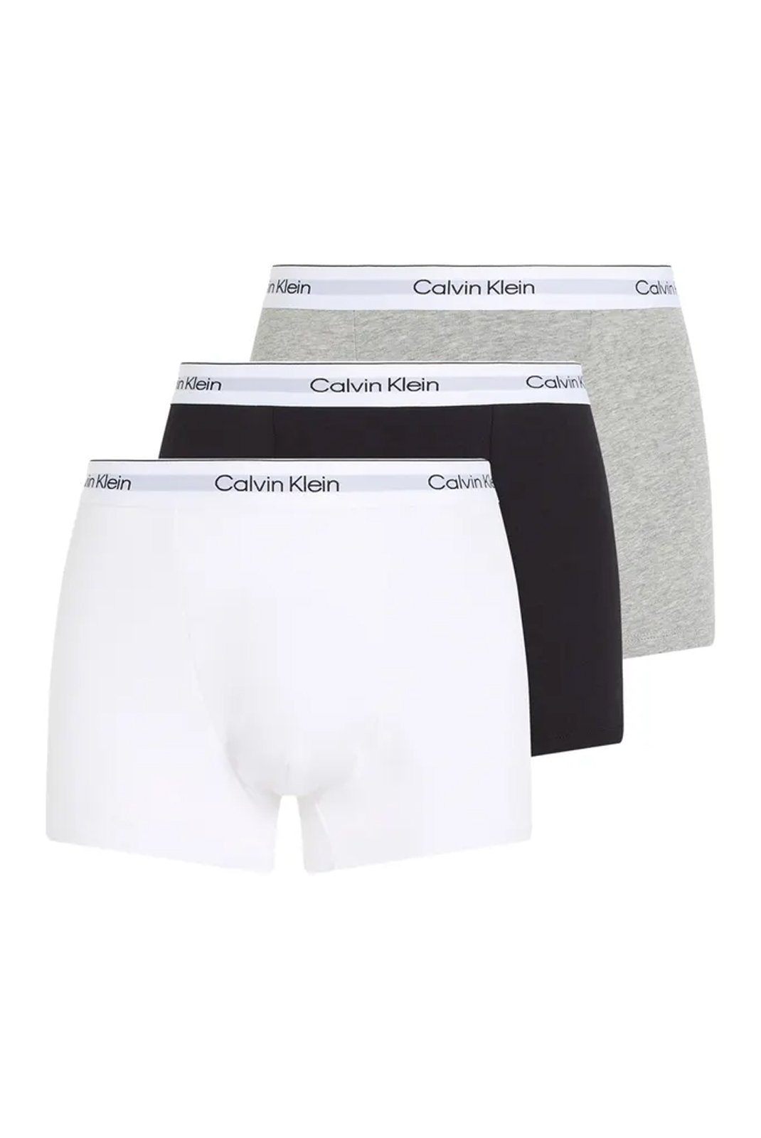 Tripack boxers coton stretch - Calvin klein (MP1 Grey Heather/White/Black)