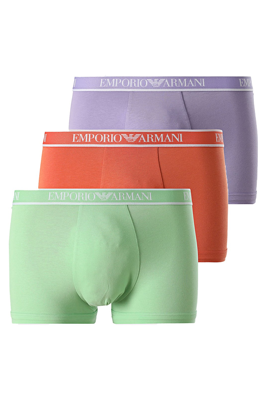 Tripack boxers coton stretch - Emporio armani (MA021 VIO TUL/GRENG/ LANGO)