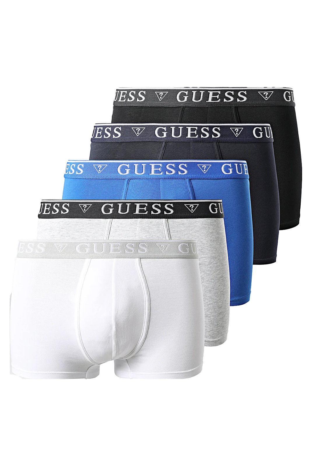 Lot de 5 boxers coton stretch - Guess jeans (G7V2 SMART BLUE)