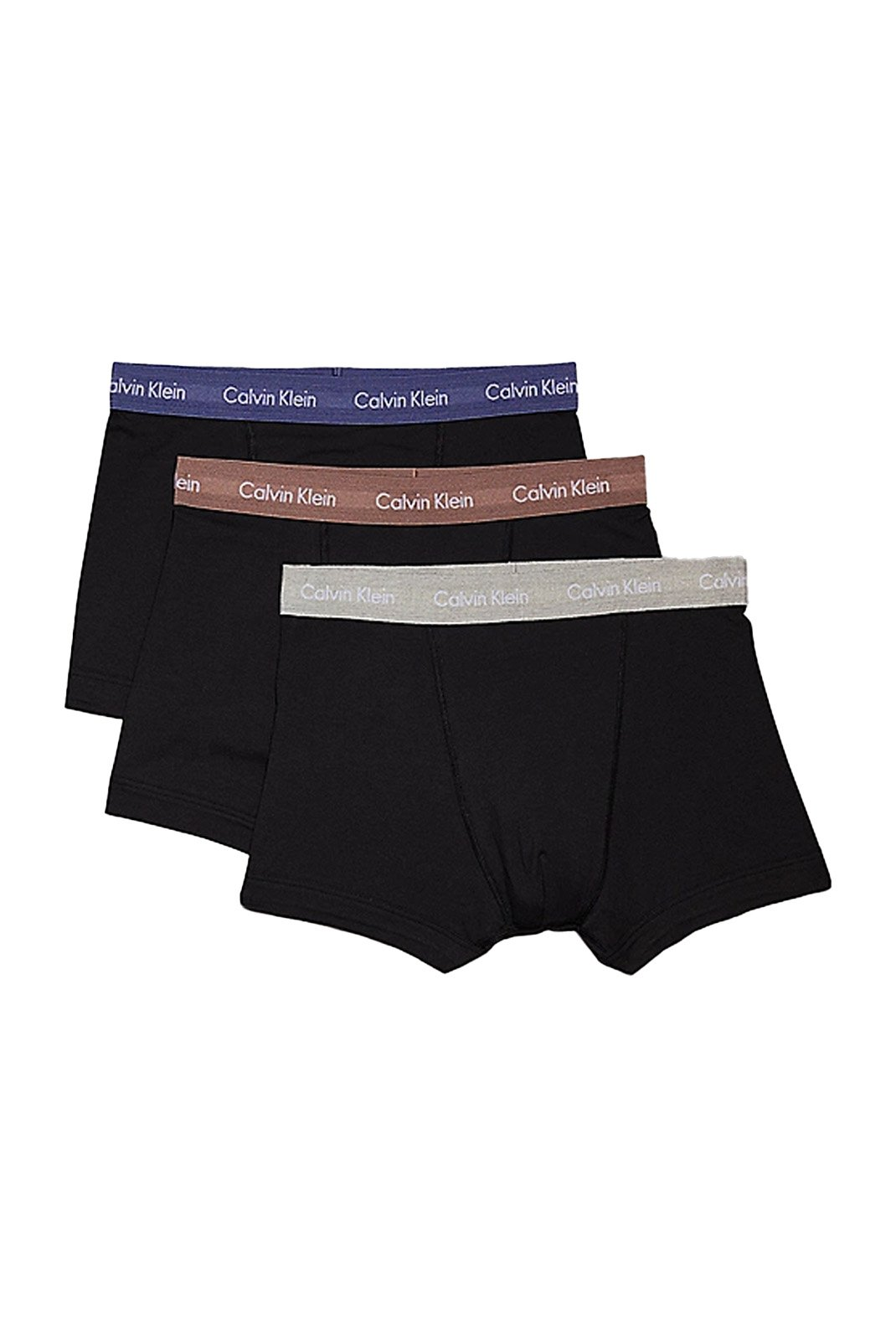 Tripack boxers coton stretch - Calvin klein (Q2E B- R IRIS, GREY HEAT, DUSTY TAN WBS)