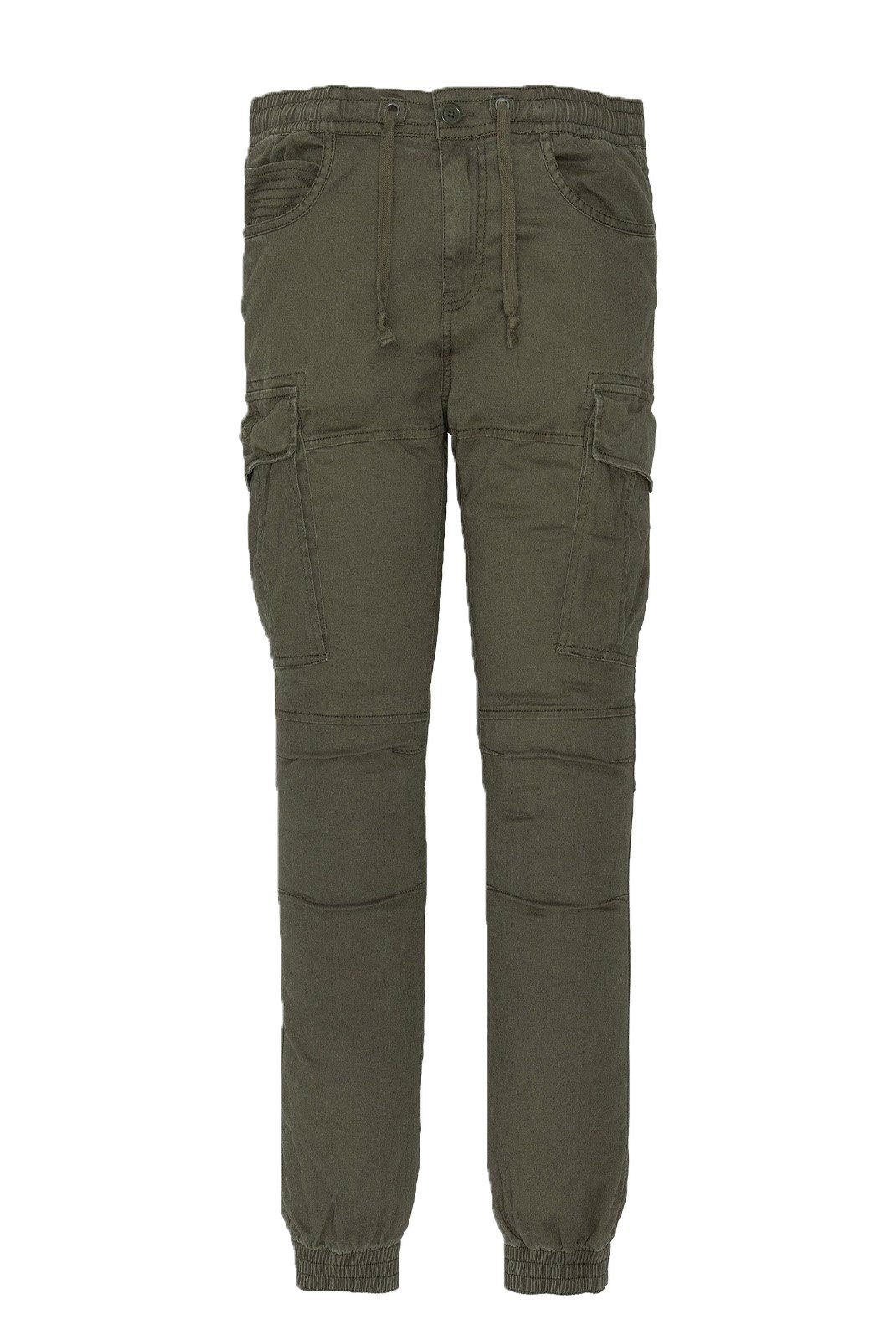 Pantalon citadin coton stretch - Schott (KAKI)