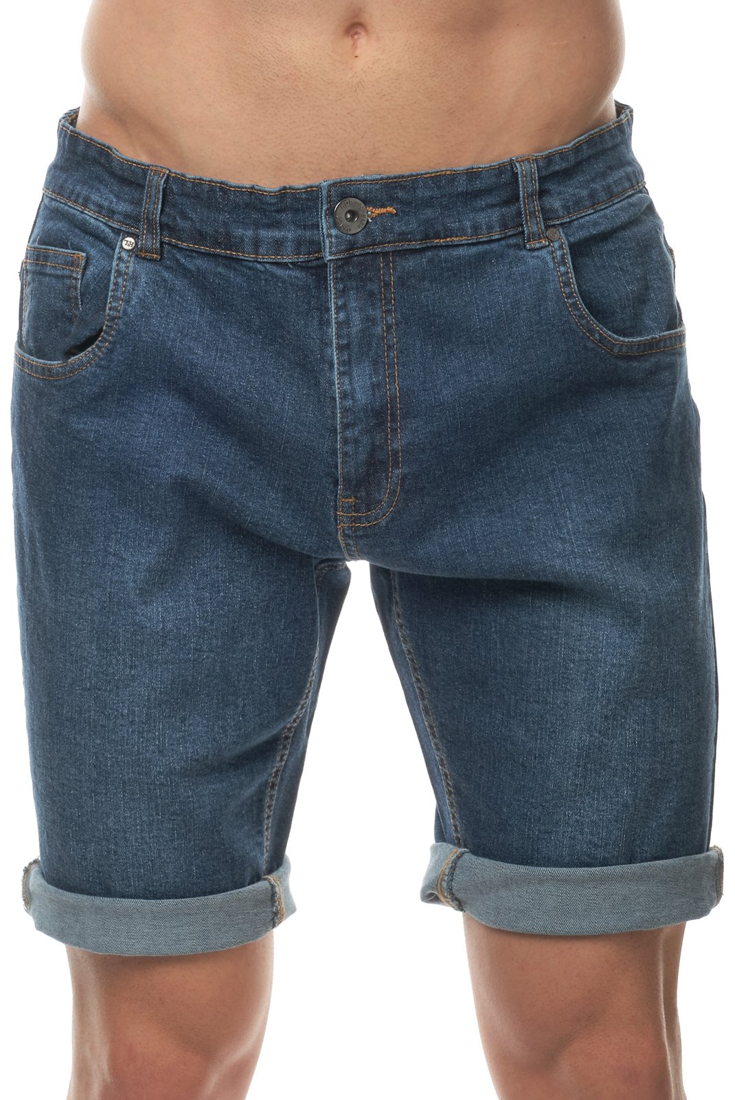 Bermuda jean slim stretch - Hopenlife (DARK BLUE)