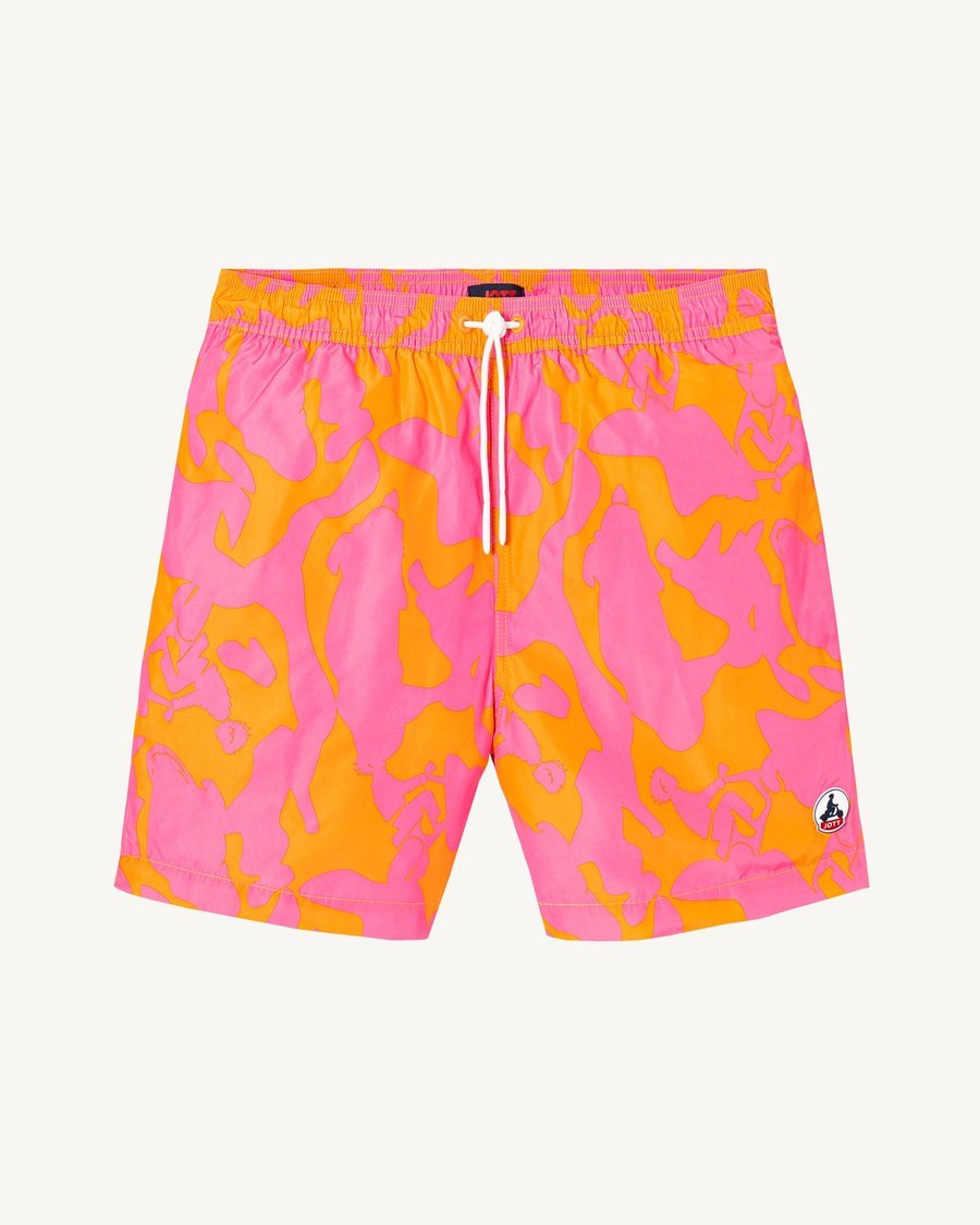 Short de bain Biarritz - Just over the top (4572 ORANGE CAMOU)