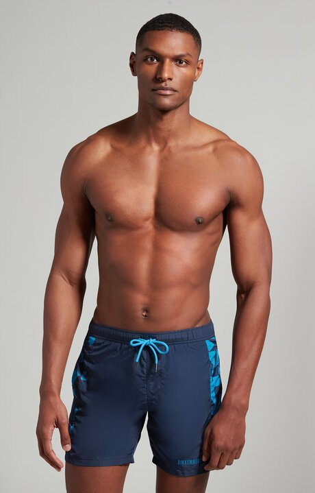Short de bain bandes motifs - Bikkembergs (Navy)