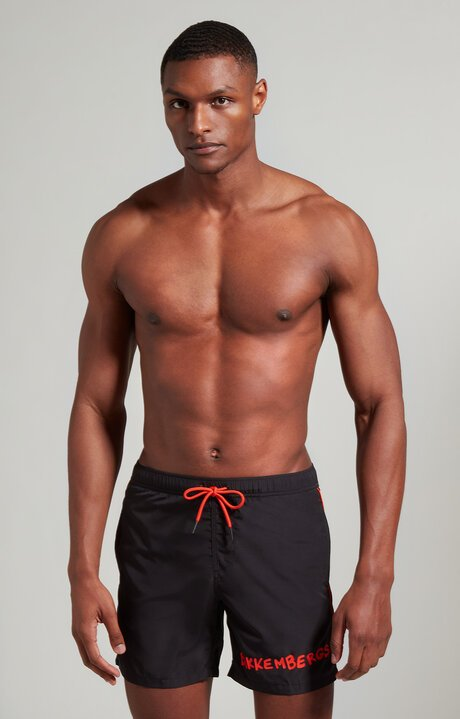 Short de bain print logo - Bikkembergs (Black)