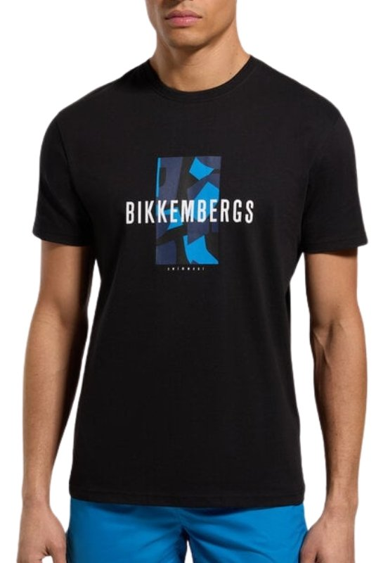 TShirt 100% coton print logo - Bikkembergs (Black)