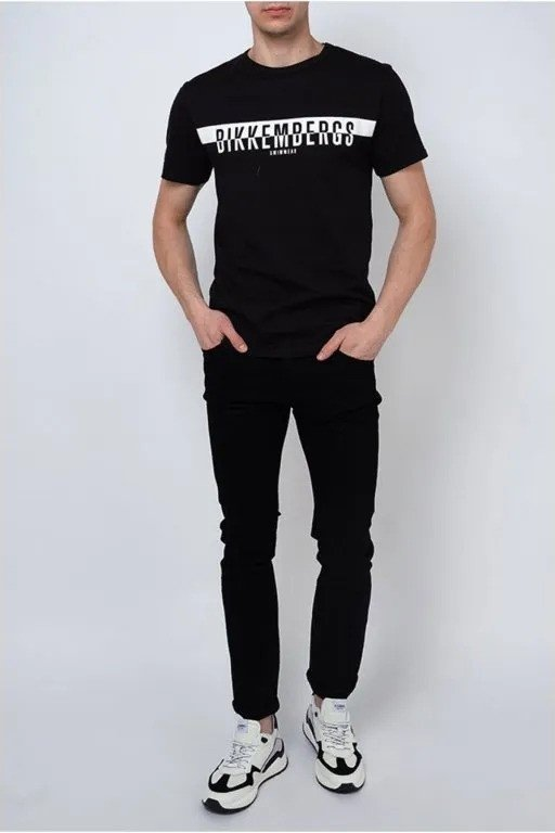 TShirt MC logo 100% coton - Bikkembergs (BLACK)