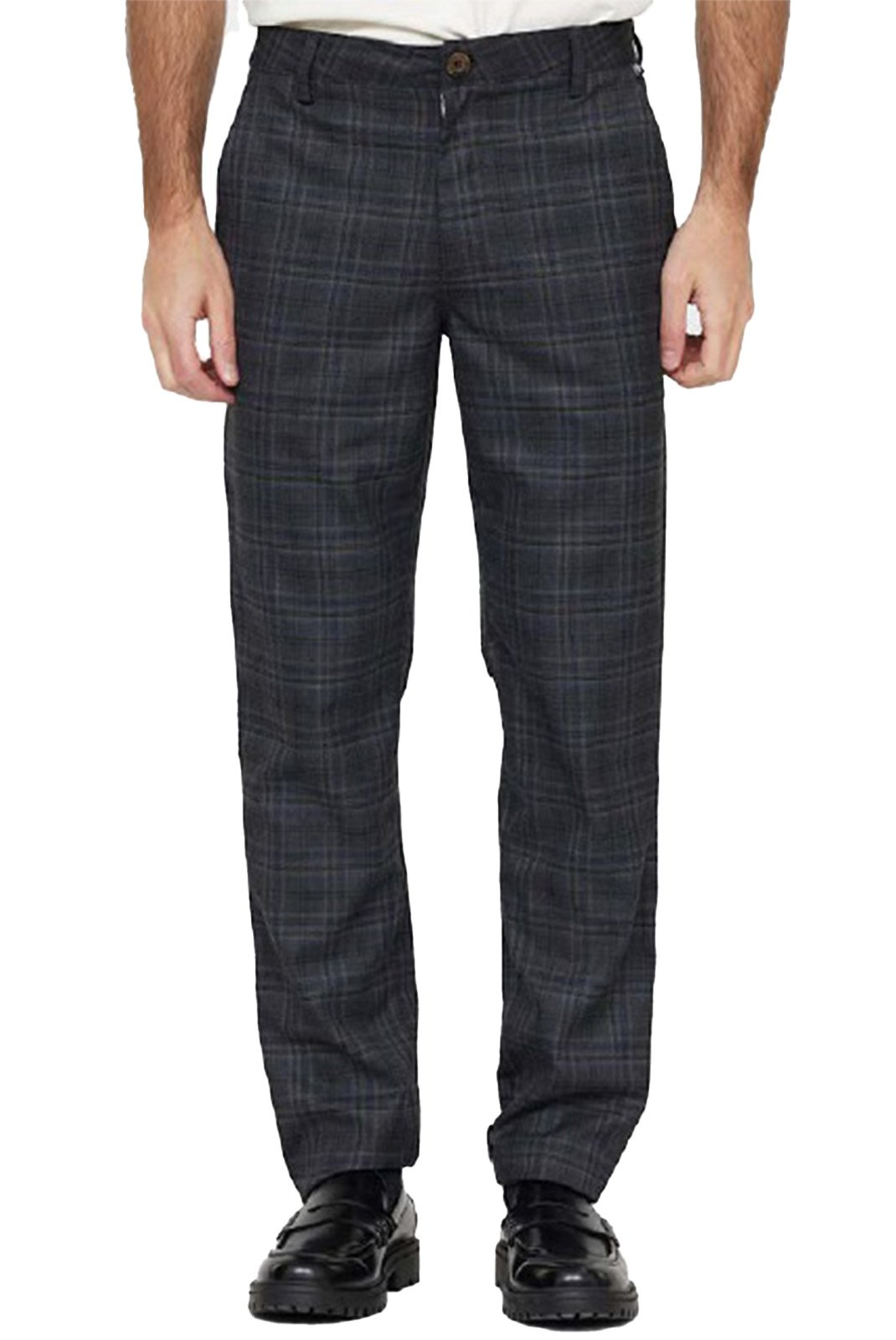 Pantalon à carreaux - Lee cooper (DARK GREY)
