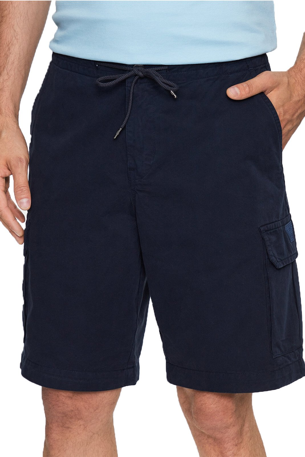  Short cargo en coton - Emporio armani (06935 BLU NAVY)