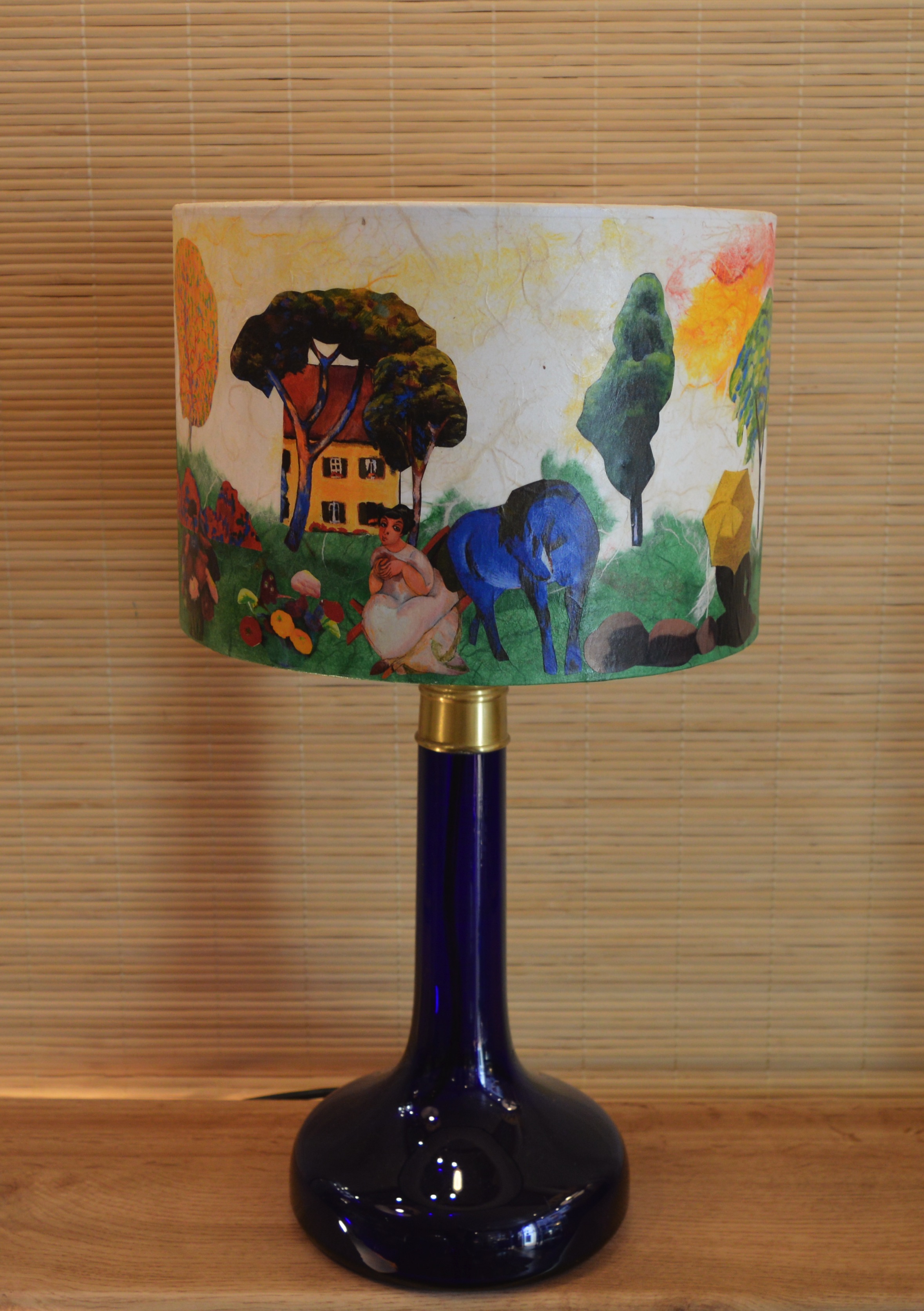 Abat-jour cylindre droit.