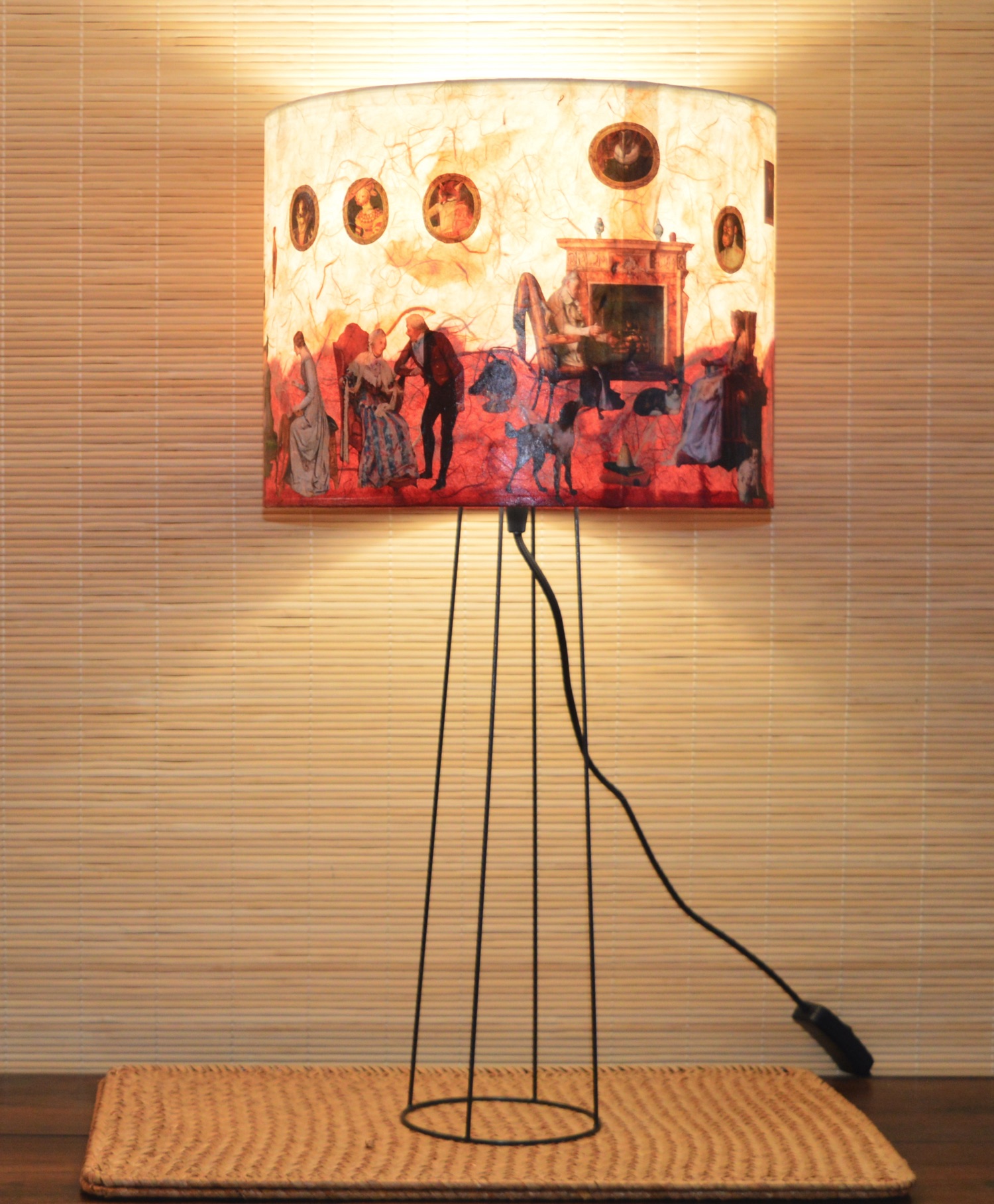 Abat-jour cylindre droit.