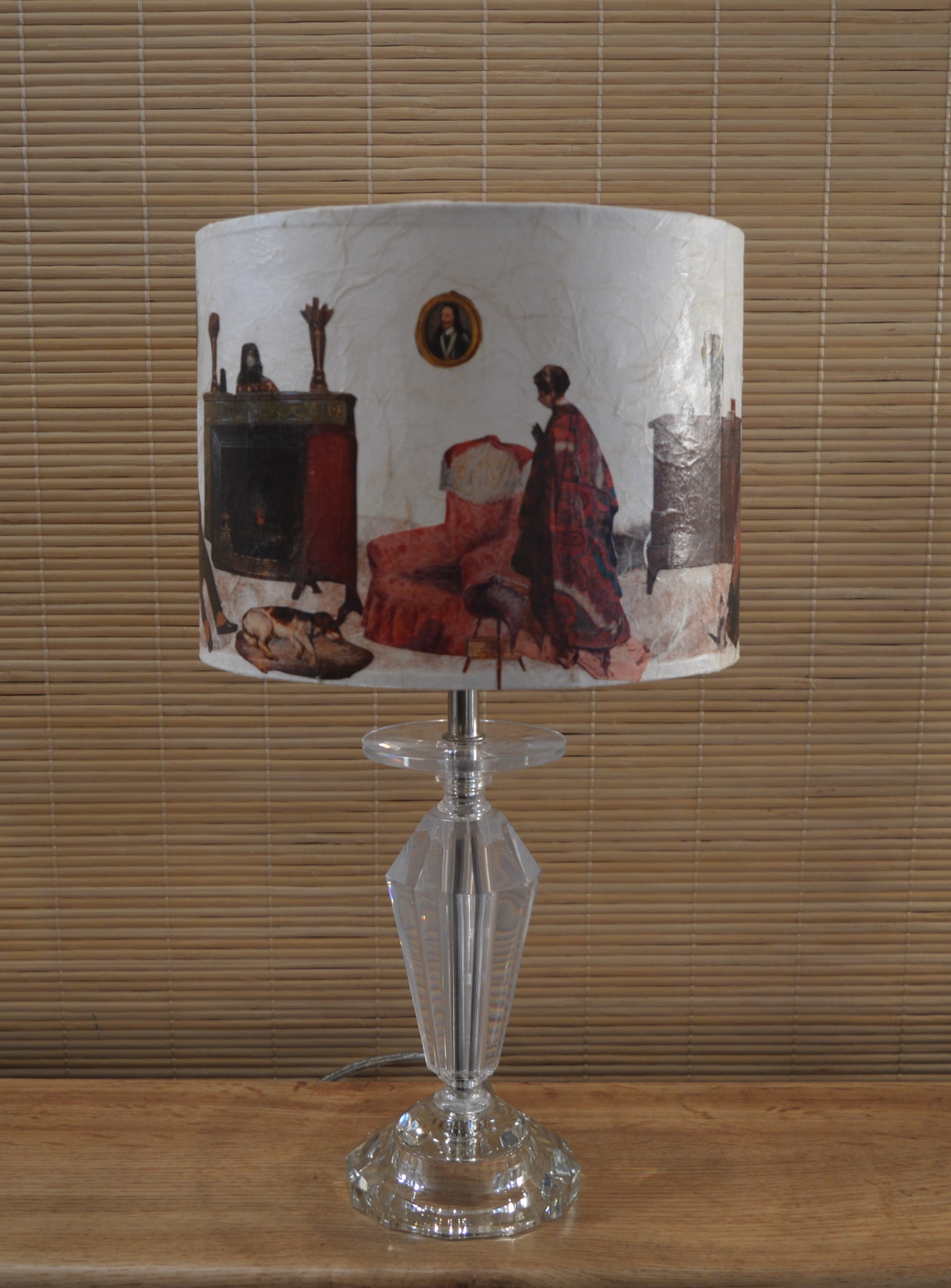 Abat-jour cylindre droit.