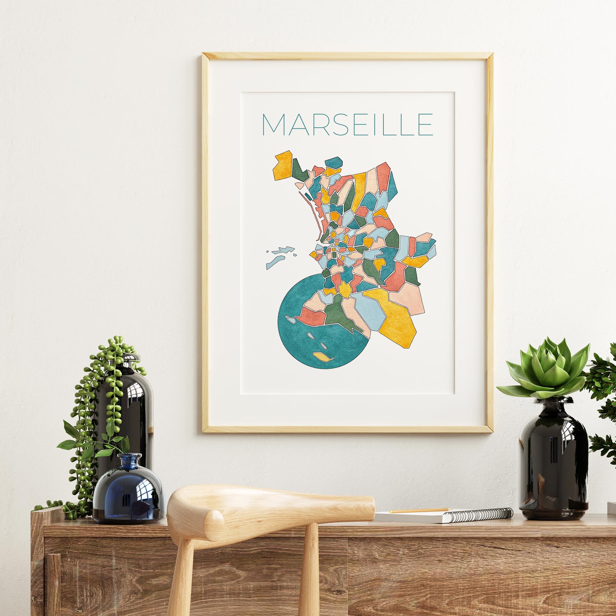 Affiche Marseille et ses 111 quartiers