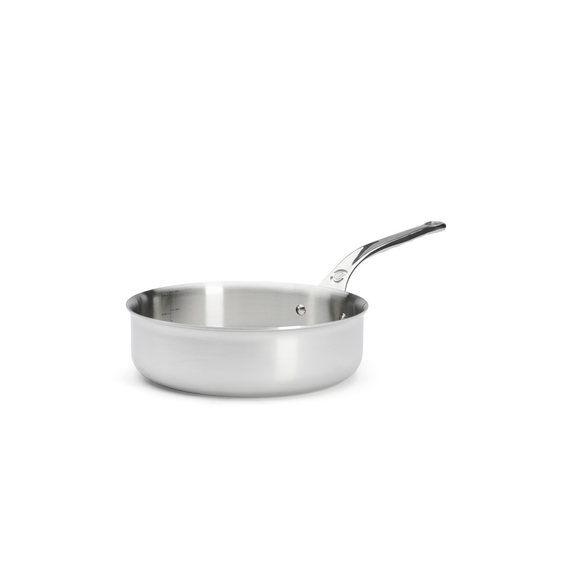 Sauteuse bord droit Ø 24cm en inox AFFINITY De Buyer, nouvelle version