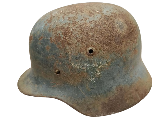 Coque de casque allemand M35 double insignes Luftwaffe
